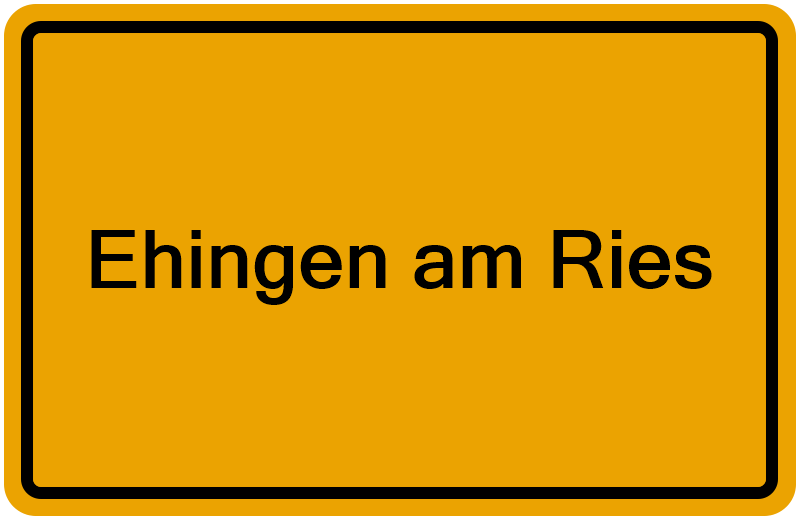 Handelsregisterauszug Ehingen am Ries